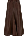 Haikure Haikure Mid Serenity Leather Skirt