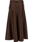 Haikure Haikure Mid Serenity Leather Skirt