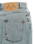 Moschino Moschino Rivets Denim Skirt