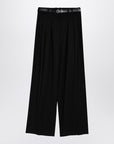 Jil Sander Jil Sander Black wide trousers with belt