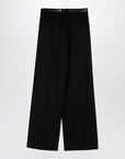 Jil Sander Jil Sander Black wide trousers with belt