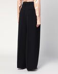 Jil Sander Jil Sander Wide black pants in silk blend