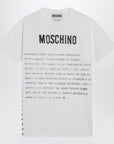 Moschino Moschino White cotton T-shirt with logo