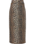 Ganni Ganni Animal Print Long Skirt