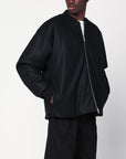 Jil Sander Jil Sander Black wool bomber jacket