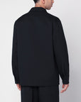 Jil Sander Jil Sander Midnight blue lightweight jacket in technical gabardine