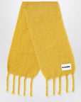 Jil Sander Jil Sander Yellow mohair blend scarf