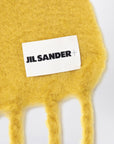 Jil Sander Jil Sander Yellow mohair blend scarf