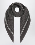 Destin Destin Grey wool polka-dot bandana