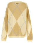 Ganni Ganni Logo Embroidery Diamond Sweater
