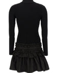 Ganni Ganni Melange Rib Knit Mini Dress