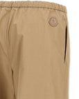 Moncler Moncler Grosgrain Logo Patch Pants