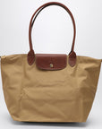Longchamp Longchamp Fawn-coloured Le Pliage Original L bag