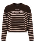 Moncler Moncler Striped Sweater With Embroidery