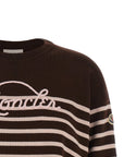 Moncler Moncler Striped Sweater With Embroidery
