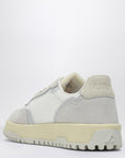Autry AUTRY White/grey leather and mesh low CLC trainer
