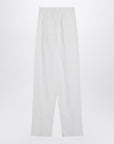 Sportmax Sportmax Wide white cotton trousers