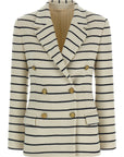 Brunello Cucinelli Brunello Cucinelli Striped Sweater Blazer