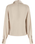 Brunello Cucinelli Brunello Cucinelli Asymmetric Draped Blouse