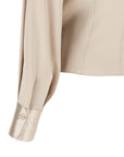 Brunello Cucinelli Brunello Cucinelli Asymmetric Draped Blouse