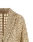 Brunello Cucinelli Brunello Cucinelli Dazzling Net Embroidery Organza Blazer
