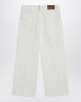 Brunello Cucinelli Brunello Cucinelli White cotton trousers
