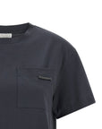 Brunello Cucinelli Brunello Cucinelli Shiny Tab T-shirt