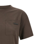 Brunello Cucinelli Brunello Cucinelli Shiny Tab T-shirt
