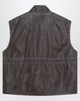 Our Legacy Our Legacy Firm brown vest with vintage effect