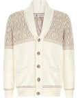 Brunello Cucinelli Brunello Cucinelli Braided Jacquard Shoulders Cardigan