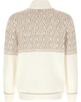 Brunello Cucinelli Brunello Cucinelli Braided Jacquard Shoulders Cardigan