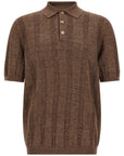 Brunello Cucinelli Brunello Cucinelli Wide Ribbed Polo Shirt