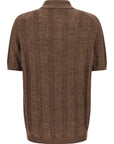 Brunello Cucinelli Brunello Cucinelli Wide Ribbed Polo Shirt