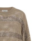 Brunello Cucinelli Brunello Cucinelli Dazzling Stripes Sweater