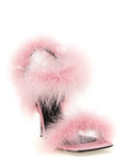 Moschino Moschino Satin Sandals And Feathers