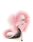 Moschino Moschino Satin Sandals And Feathers