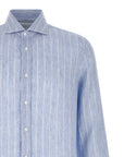 Brunello Cucinelli Brunello Cucinelli Striped Linen Shirt