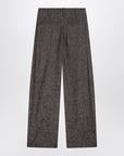 Brunello Cucinelli Brunello Cucinelli Wide brown trousers in cotton blend