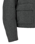 Brunello Cucinelli Brunello Cucinelli Shearling Collar Cropped Jacket