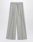 Brunello Cucinelli Brunello Cucinelli Wide grey trousers in wool and cashmere