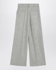 Brunello Cucinelli Brunello Cucinelli Wide grey trousers in wool and cashmere