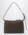 Brunello Cucinelli Brunello Cucinelli Brown Suede Bag with Monile