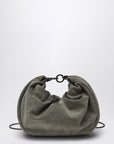Brunello Cucinelli Brunello Cucinelli Hobo Brioche Bag in Grey/Sage Green Suede