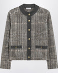 Brunello Cucinelli Brunello Cucinelli Jacquard cardigan with Dazzling Check Embroidery