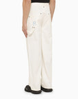 Represent Represent Cream cotton trousers