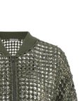 Brunello Cucinelli Brunello Cucinelli Dazzling Net Embroidery Cardigan