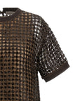 Brunello Cucinelli Brunello Cucinelli Sequin Mesh Dress