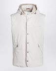 Brunello Cucinelli Brunello Cucinelli White vest in nylon blend