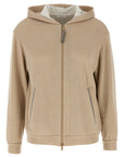 Brunello Cucinelli Brunello Cucinelli Precious Zipper Pull Hoodie