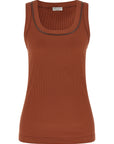 Brunello Cucinelli Brunello Cucinelli Shiny Trim Top